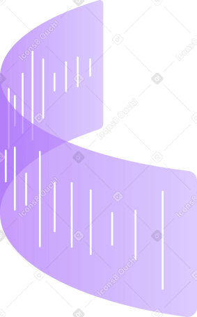 curved audio message in purple window Illustration in PNG, SVG