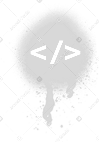 speech bubble with code PNG、SVG