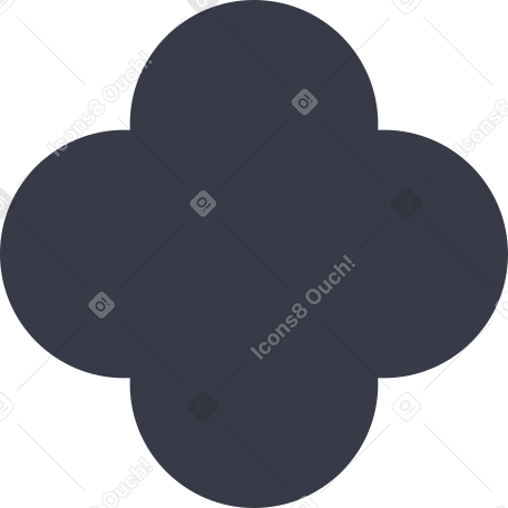 quatrefoil shape Illustration in PNG, SVG
