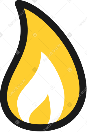 flame Illustration in PNG, SVG