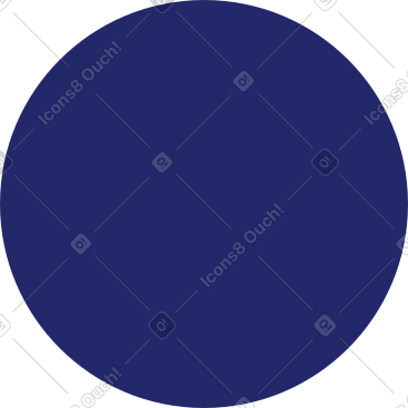 Circle dark blue PNG, SVG