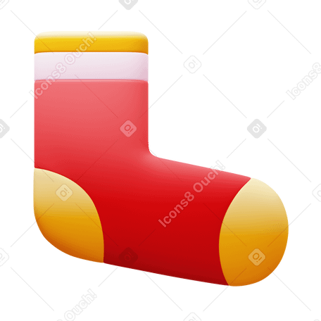 3D socks Illustration in PNG, SVG