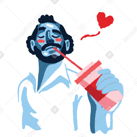 Delicious drink Illustration in PNG, SVG