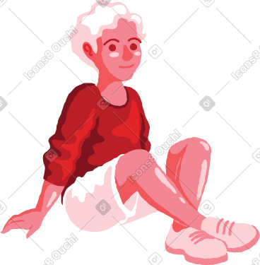 Boy sitting PNG, SVG