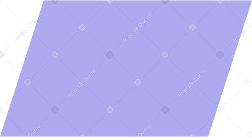 purple parallelogram PNG, SVG