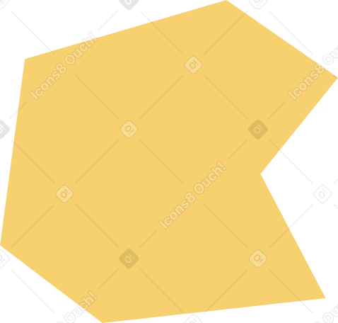 yellow polygon Illustration in PNG, SVG