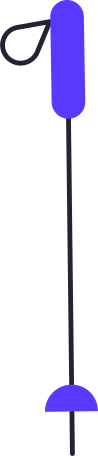 ski pole Illustration in PNG, SVG
