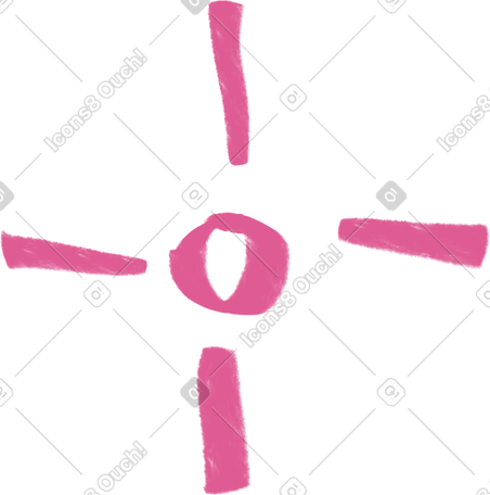 pink star bling PNG, SVG