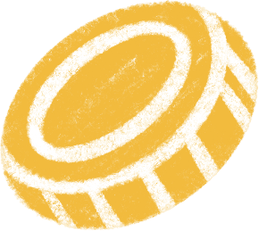 gold coin with white lines PNG, SVG