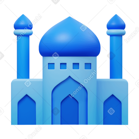 3D Мечеть в PNG, SVG