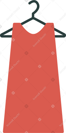 hanger with dress Illustration in PNG, SVG