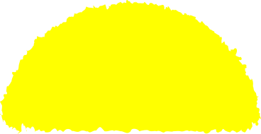 Demi-cercle jaune PNG, SVG