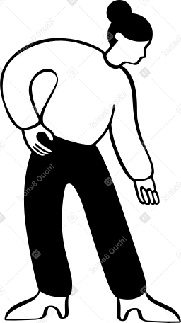 弯腰的女人 PNG, SVG