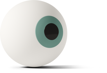 green eyeball looking right PNG, SVG