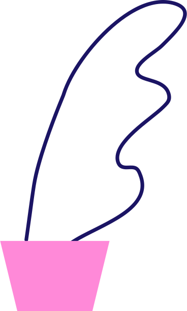 Blume mit blättern in einem topf PNG, SVG