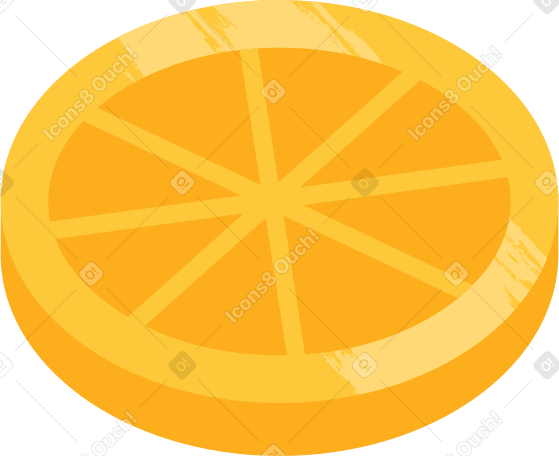 round orange slice Illustration in PNG, SVG