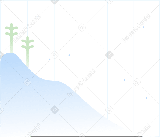 striped background with blue mountains plants PNG、SVG