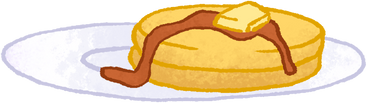 Plate with pancakes PNG、SVG