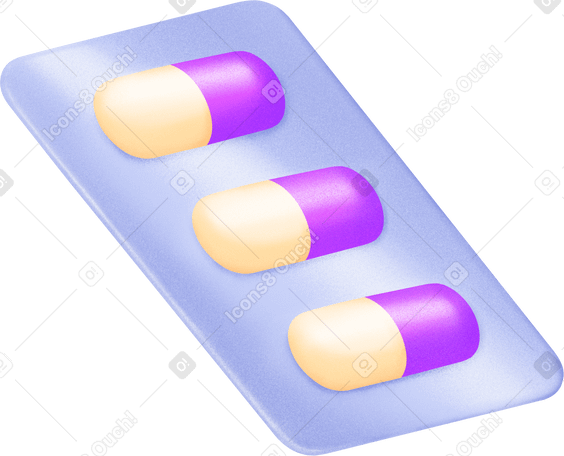Таблетки блистер в PNG, SVG