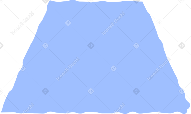trapeze light blue Illustration in PNG, SVG