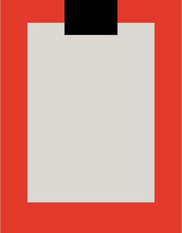红色剪贴板 PNG, SVG