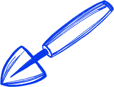blue tool for houseplants PNG, SVG