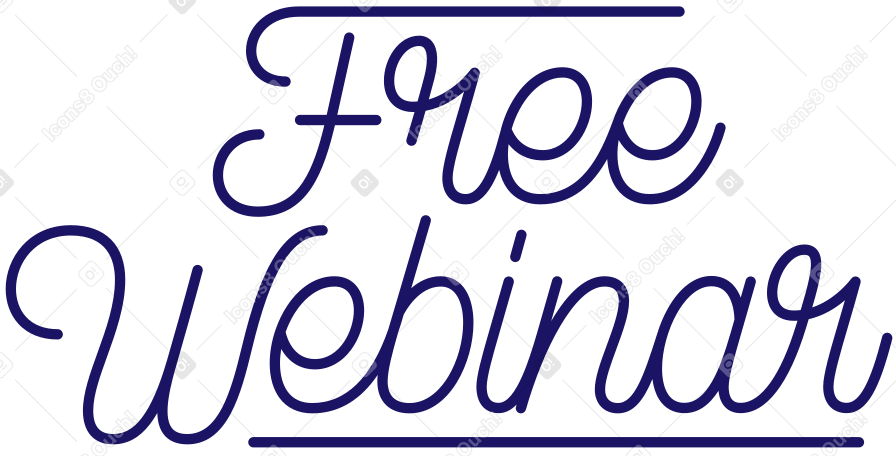 lettering free webinar PNG, SVG
