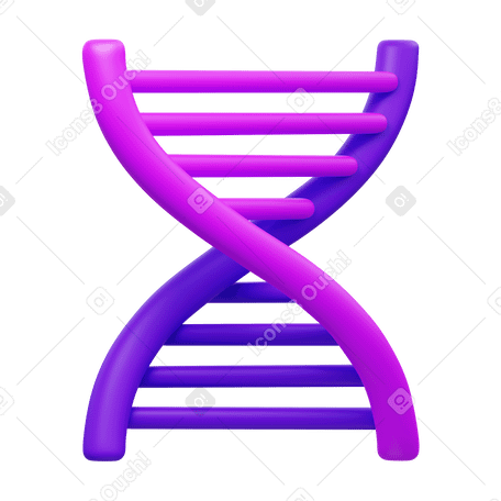 3D biotech Illustration in PNG, SVG