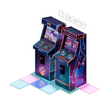 Isometric retro arcade machine PNG, SVG