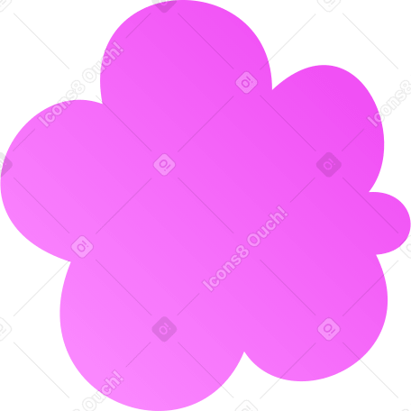 small pink soap foam Illustration in PNG, SVG
