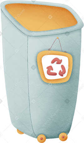 recycling container Illustration in PNG, SVG