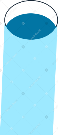 flat bottomed glass of water PNG, SVG