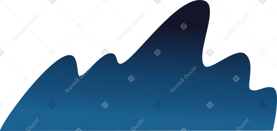 patch of night sky in the form of waves Illustration in PNG, SVG