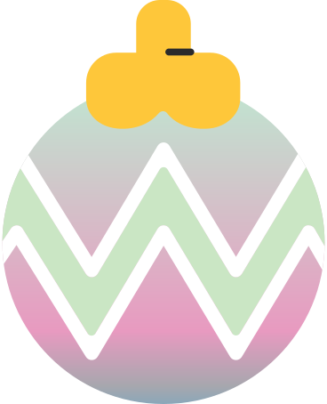 Christmas ball zigzag PNG, SVG