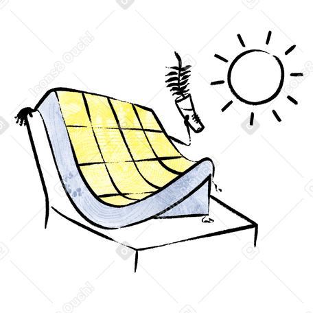 Solar panel charging energy PNG, SVG