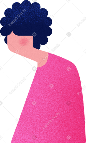 woman in a pink dress with dark hair PNG、SVG