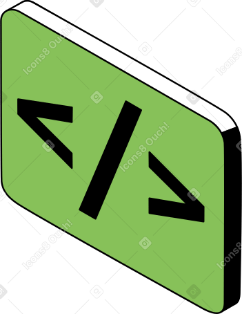 code Illustration in PNG, SVG