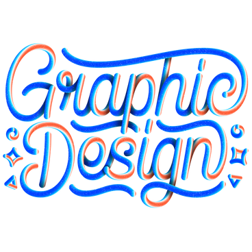 lettering graphic design with 3d gradient effect text PNG, SVG