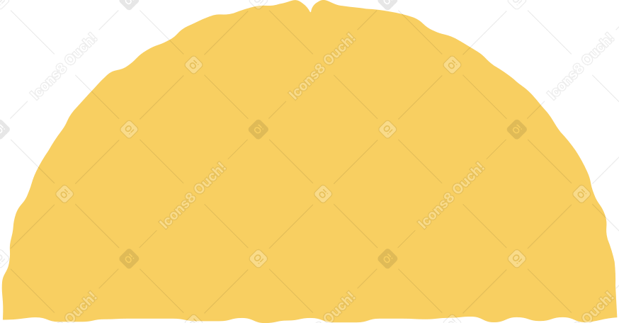 semicircle yellow Illustration in PNG, SVG
