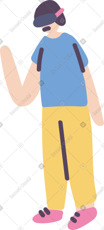 man in vr headset PNG, SVG