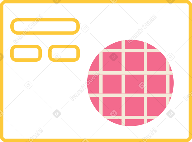 decorative panel with shapes Illustration in PNG, SVG