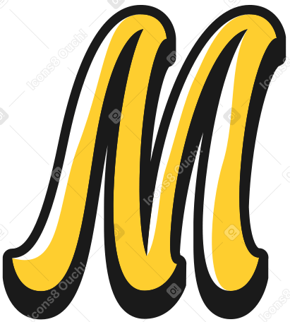 uppercase letter m PNG, SVG