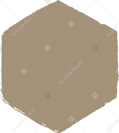 grey hexagon PNG, SVG