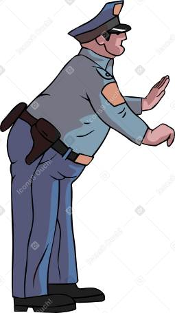 policeman Illustration in PNG, SVG