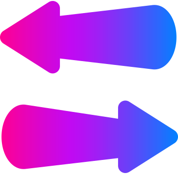 Arrows with gradient PNG, SVG