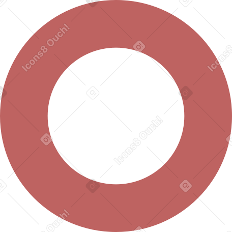 burgundy ring Illustration in PNG, SVG