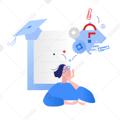 School assignment Illustration in PNG, SVG