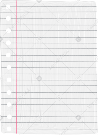 striped notebook sheet PNG、SVG