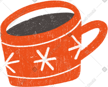 Handdrawn christmas cup PNG, SVG