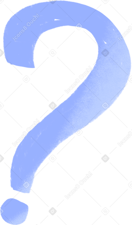 blue question mark Illustration in PNG, SVG